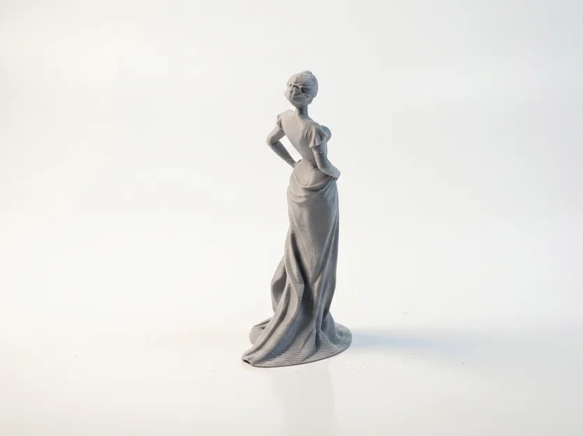 Mô hình tượng quý cô thanh lịch - File 3D in ấn - Image 4