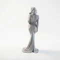 Mô hình tượng quý cô mặc váy - Tượng nữ nghệ thuật in 3D - Thumbnail 1