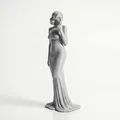 Mô hình tượng quý cô mặc váy - Tượng nữ nghệ thuật in 3D - Thumbnail 3