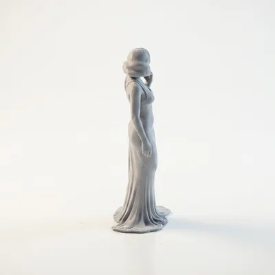 Mô hình tượng quý cô mặc váy - Tượng nữ nghệ thuật in 3D