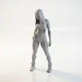 Mô hình nữ vận động viên tập Gym in 3D - Athletic Woman Gym Outfit Figurine - Thumbnail 1