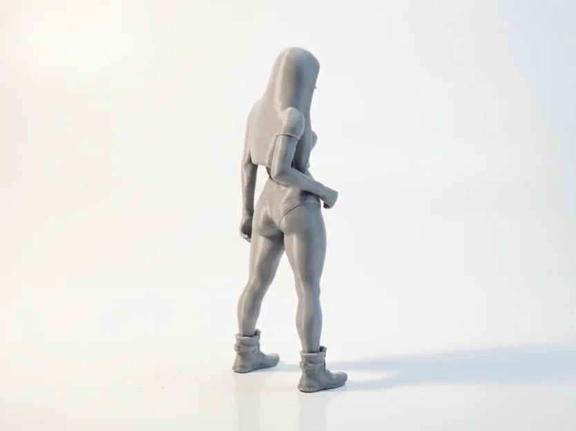 Mô hình nữ vận động viên tập Gym in 3D - Athletic Woman Gym Outfit Figurine - Image 3