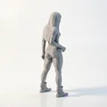 Mô hình nữ vận động viên tập Gym in 3D - Athletic Woman Gym Outfit Figurine - Thumbnail 3