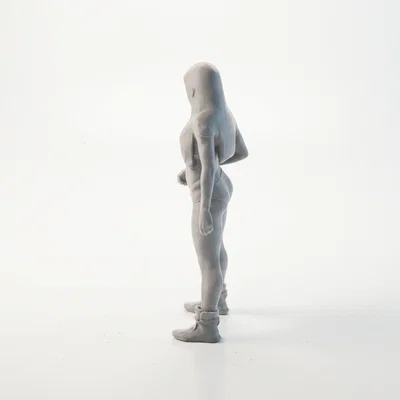 Mô hình nữ vận động viên tập Gym in 3D - Athletic Woman Gym Outfit Figurine