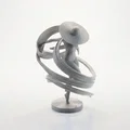 Tượng Trừu Tượng Quý Cô Đội Mũ - File In 3D Độc Đáo - Thumbnail 1