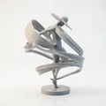 Tượng Trừu Tượng Quý Cô Đội Mũ - File In 3D Độc Đáo - Thumbnail 2