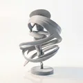 Tượng Trừu Tượng Quý Cô Đội Mũ - File In 3D Độc Đáo - Thumbnail 3
