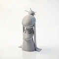 Mô hình 3D nữ nhân mặc áo choàng - Tượng nghệ thuật tinh tế - Thumbnail 1