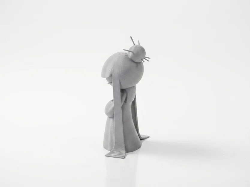 Mô hình 3D nữ nhân mặc áo choàng - Tượng nghệ thuật tinh tế - Image 4