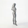 Mô hình tượng nữ nhân vật mặc áo khoác (Lady In Jacket) 3D Printable - Thumbnail 3