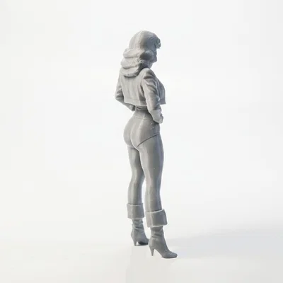 Mô hình tượng nữ nhân vật mặc áo khoác (Lady In Jacket) 3D Printable