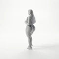 Mô hình tượng quý cô mặc áo khoác và quần short in 3D - Thumbnail 4