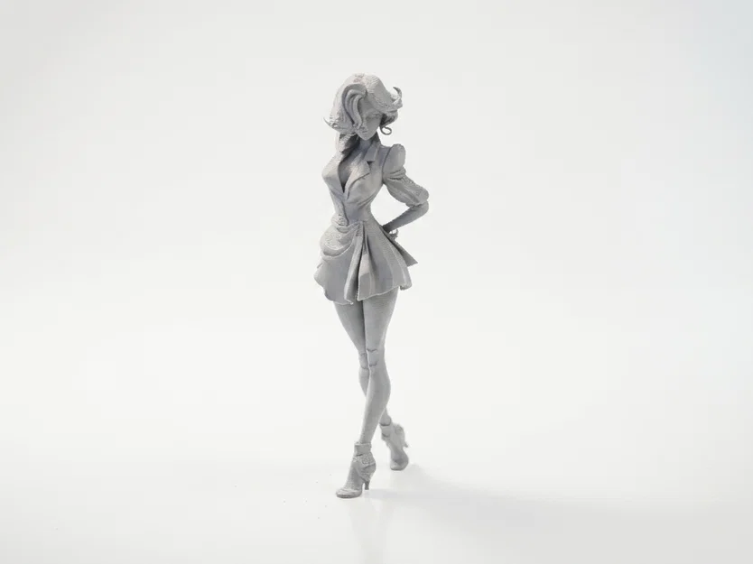 Mô hình 3D Figure Quý cô mặc váy ngắn thanh lịch (STL) - Image 1