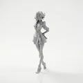 Mô hình 3D Figure Quý cô mặc váy ngắn thanh lịch (STL) - Thumbnail 1