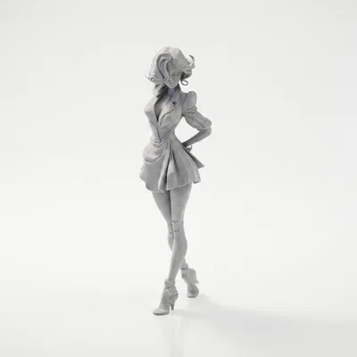 Mô hình 3D Figure Quý cô mặc váy ngắn thanh lịch (STL)