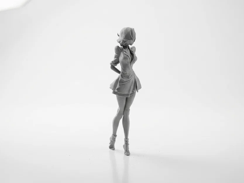 Mô hình 3D Figure Quý cô mặc váy ngắn thanh lịch (STL) - Image 2