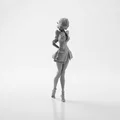 Mô hình 3D Figure Quý cô mặc váy ngắn thanh lịch (STL) - Thumbnail 2
