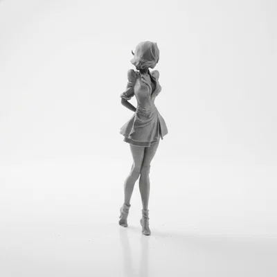 Mô hình 3D Figure Quý cô mặc váy ngắn thanh lịch (STL)