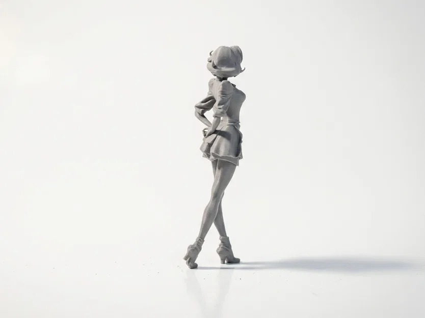 Mô hình 3D Figure Quý cô mặc váy ngắn thanh lịch (STL) - Image 3