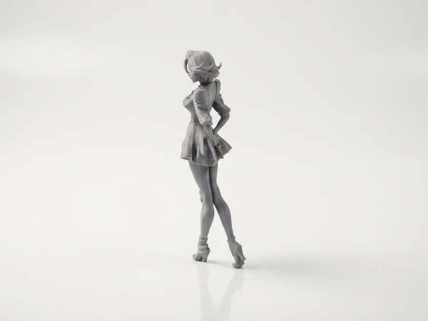 Mô hình 3D Figure Quý cô mặc váy ngắn thanh lịch (STL) - Image 4