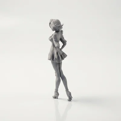 Mô hình 3D Figure Quý cô mặc váy ngắn thanh lịch (STL)