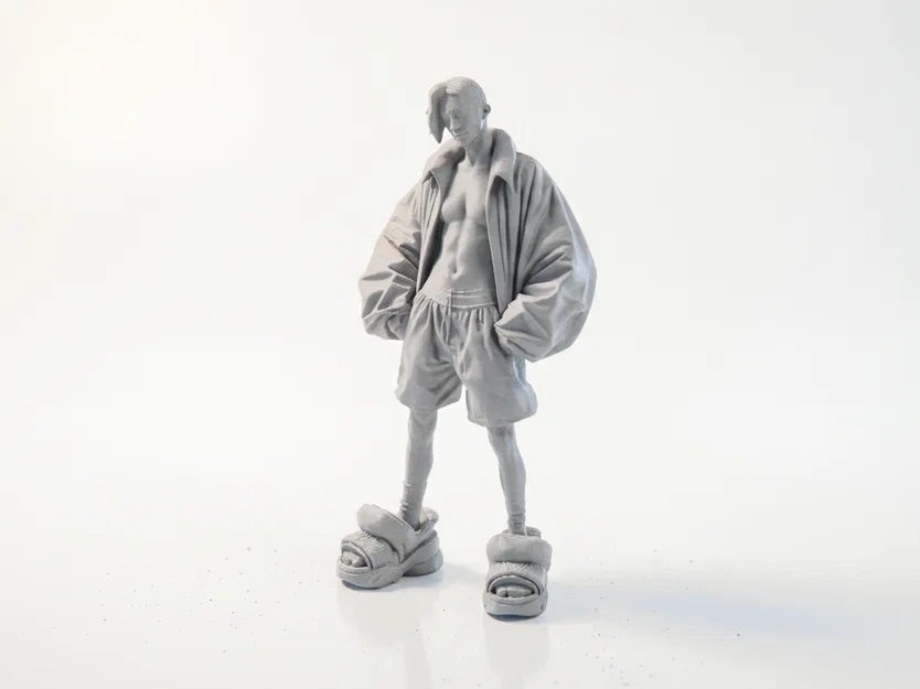 Tượng Nữ Thời Trang Oversized - Mô Hình In 3D Sành Điệu - Image 1