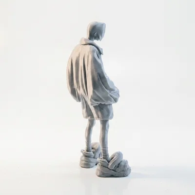 Tượng Nữ Thời Trang Oversized - Mô Hình In 3D Sành Điệu