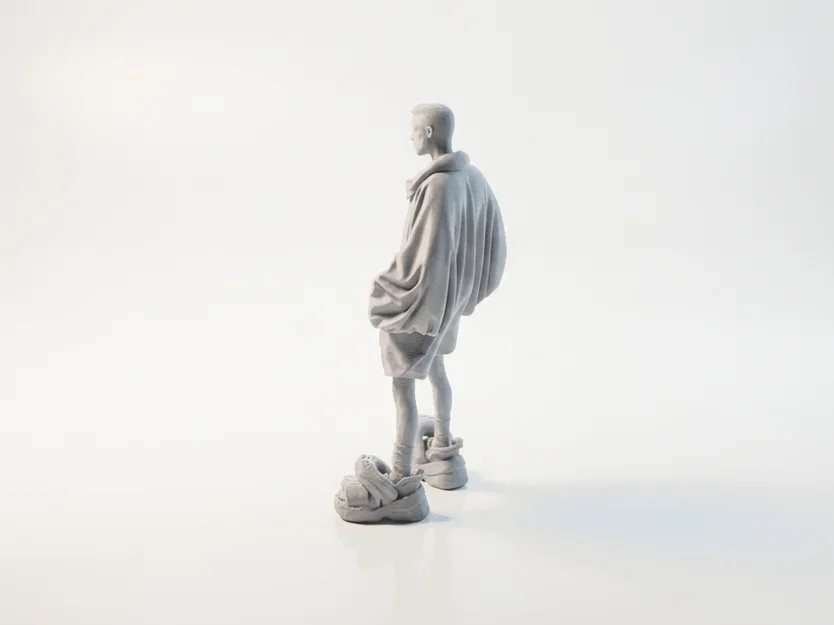 Tượng Nữ Thời Trang Oversized - Mô Hình In 3D Sành Điệu - Image 4