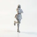 Mô hình 3D Nữ Nhân Tựa Tường - Tượng trang trí tinh xảo - Thumbnail 2