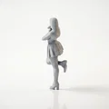 Mô hình 3D Nữ Nhân Tựa Tường - Tượng trang trí tinh xảo - Thumbnail 4