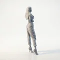 Mô hình tượng nữ mặc quần Jeans phong cách hiện đại (STL) - Thumbnail 3