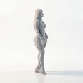 Mô hình tượng thiếu nữ vén váy tinh tế - File in 3D nghệ thuật - Thumbnail 3