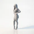 Mô hình tượng quý cô thanh lịch - File in 3D (Elegant Lady Figurine) - Thumbnail 1