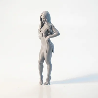 Mô hình tượng quý cô thanh lịch - File in 3D (Elegant Lady Figurine)