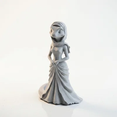 Mô hình Nữ hoàng Bò sát - Tượng Fantasy dành cho máy in 3D