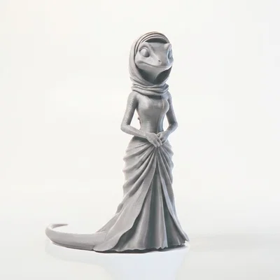 Mô hình Nữ hoàng Bò sát - Tượng Fantasy dành cho máy in 3D