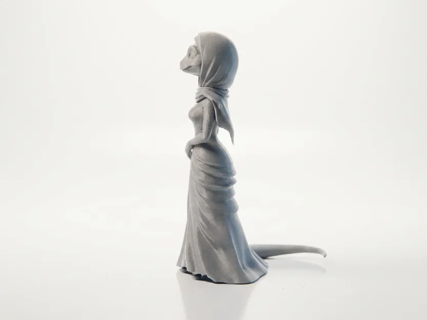 Mô hình Nữ hoàng Bò sát - Tượng Fantasy dành cho máy in 3D - Image 4