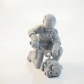 Mô hình 3D nữ thợ máy chuyên nghiệp in được - Thumbnail 1