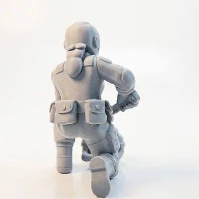 Mô hình 3D nữ thợ máy chuyên nghiệp in được