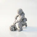 Mô hình 3D nữ thợ máy chuyên nghiệp in được - Thumbnail 4