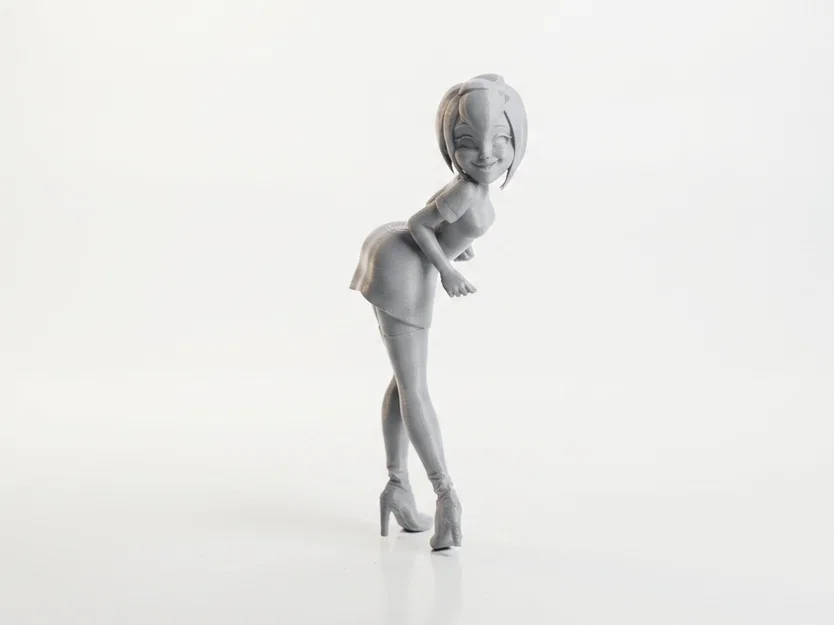 Mô hình tượng cô gái ngoái nhìn - Tượng nữ 3D để bàn tinh tế - Image 1