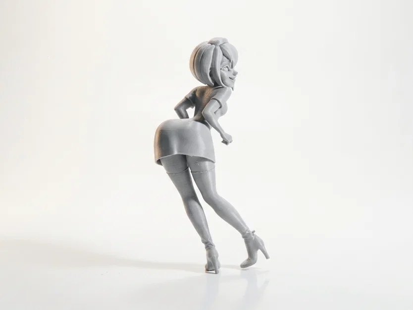 Mô hình tượng cô gái ngoái nhìn - Tượng nữ 3D để bàn tinh tế - Image 2