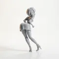 Mô hình tượng cô gái ngoái nhìn - Tượng nữ 3D để bàn tinh tế - Thumbnail 2