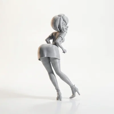 Mô hình tượng cô gái ngoái nhìn - Tượng nữ 3D để bàn tinh tế