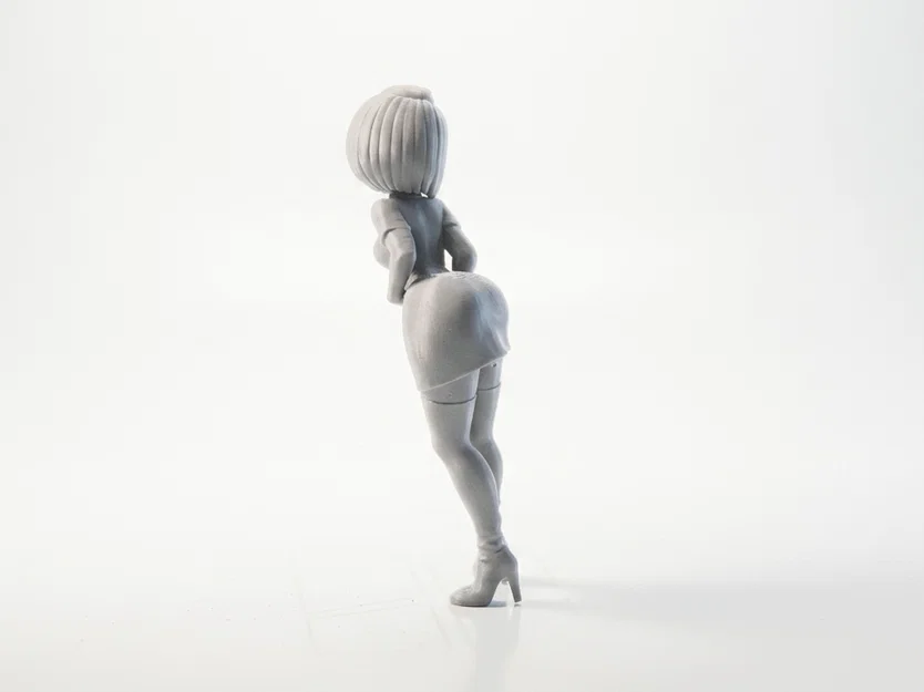 Mô hình tượng cô gái ngoái nhìn - Tượng nữ 3D để bàn tinh tế - Image 3