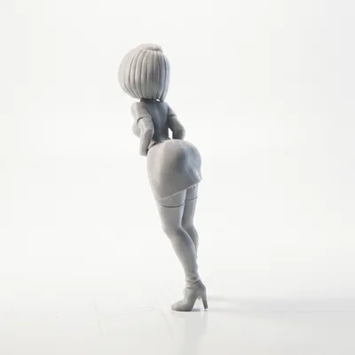 Mô hình tượng cô gái ngoái nhìn - Tượng nữ 3D để bàn tinh tế
