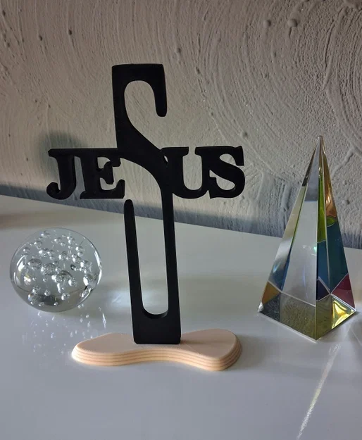 Mô hình trang trí để bàn chữ Jesus độc đáo - File in 3D - Image 1