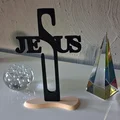 Mô hình trang trí để bàn chữ Jesus độc đáo - File in 3D - Thumbnail 1