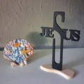 Mô hình trang trí để bàn chữ Jesus độc đáo - File in 3D - Thumbnail 3