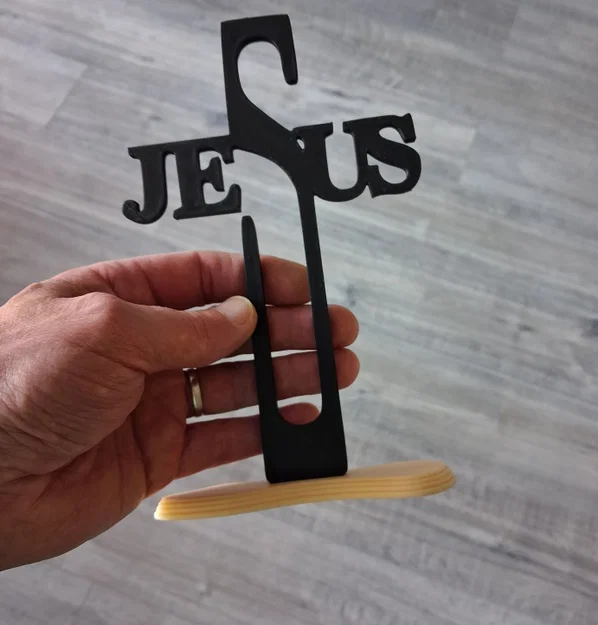 Mô hình trang trí để bàn chữ Jesus độc đáo - File in 3D - Image 7